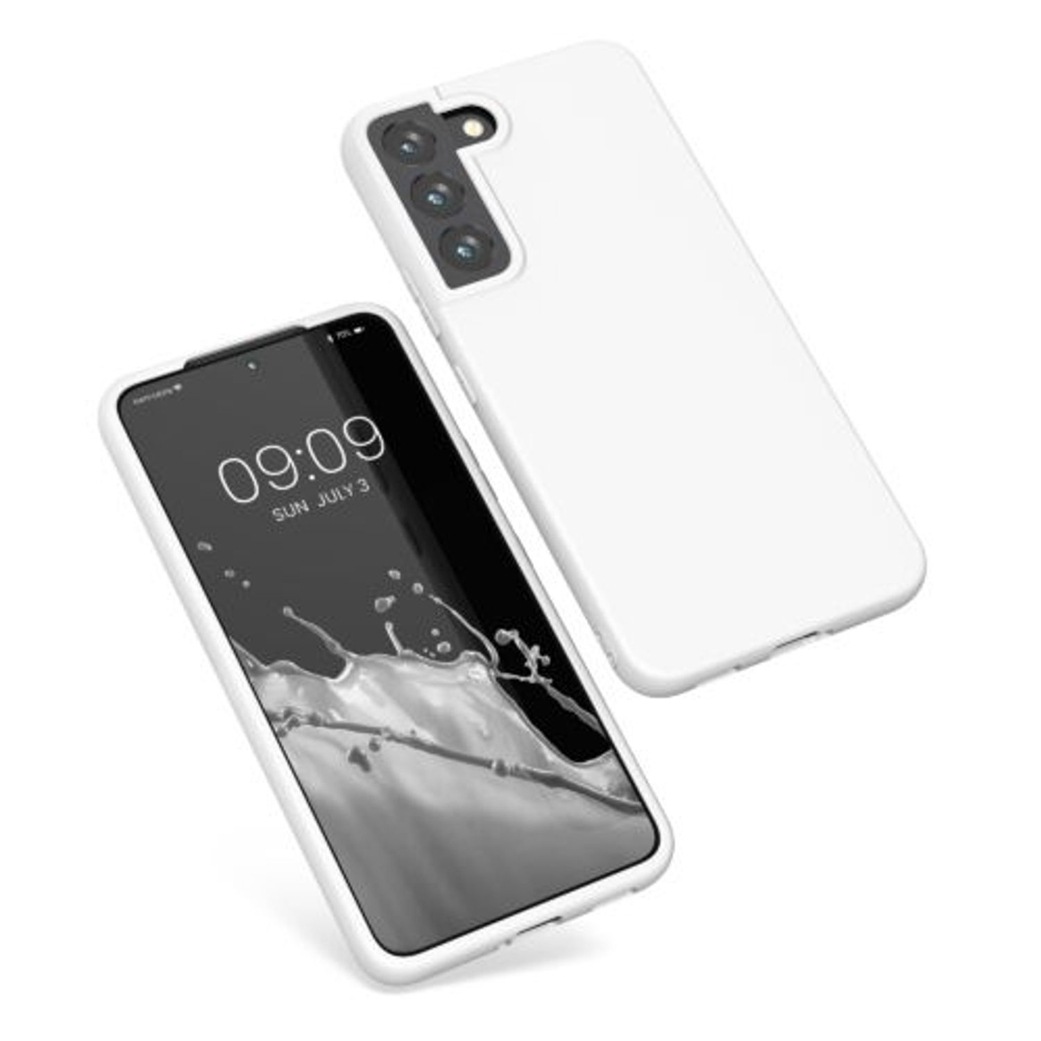 Husa pentru Samsung Galaxy S22, Silicon, Alb, 56758.48, Kwmobile fotografia produsului View 2 L