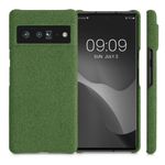 Husa pentru Google Pixel 6 Pro, Textil, Verde, 56945.07, Kwmobile fotografia produsului View 2 S