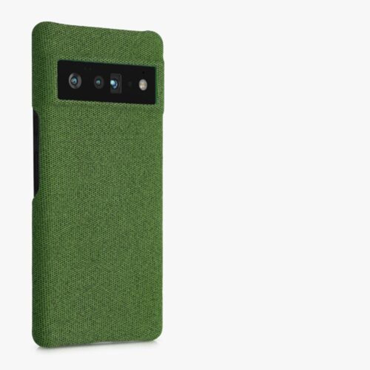 Husa pentru Google Pixel 6 Pro, Textil, Verde, 56945.07, Kwmobile fotografia produsului View 8 L