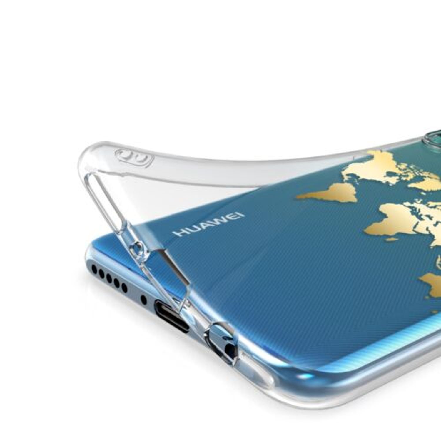 Husa pentru Huawei P30 Lite, Silicon, Gold, 47501.03 fotografia produsului View 8 L