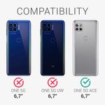 Husa pentru Motorola One 5G Ace, Textil, Negru, 54622.73 fotografia produsului View 6 S