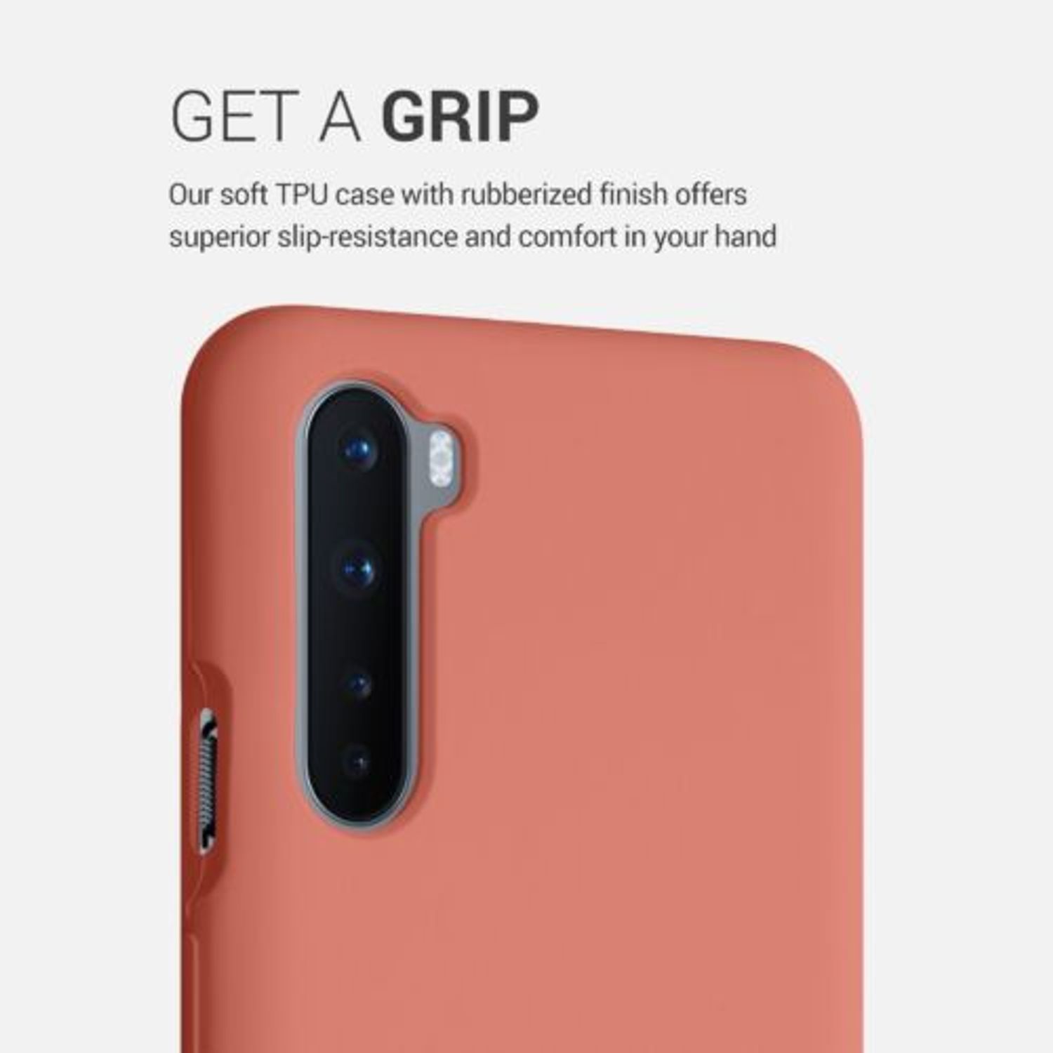 Husa pentru OnePlus Nord, Silicon, Roz, 51871.215 fotografia produsului View 4 L
