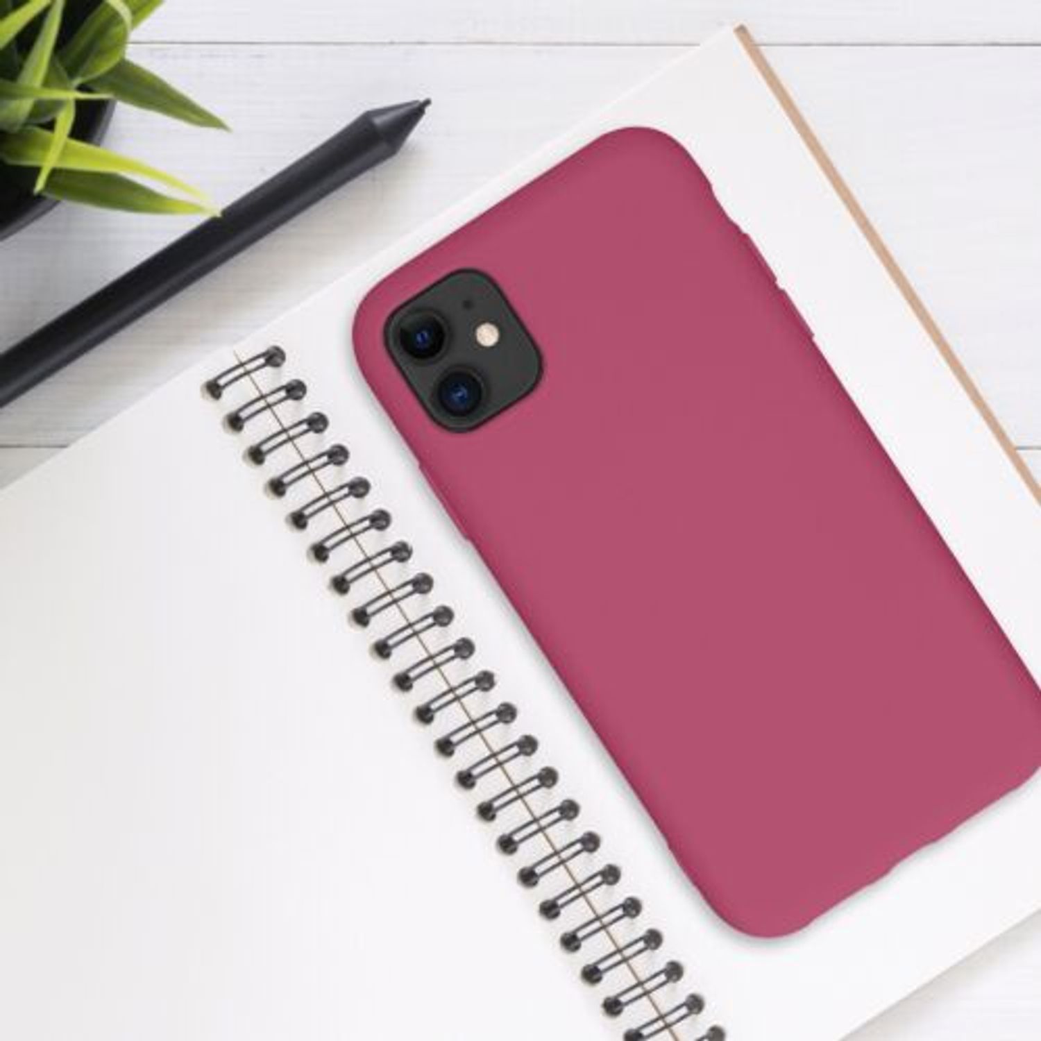 Husa pentru Apple iPhone 11, Silicon, Roz, 50791.213 fotografia produsului View 3 L