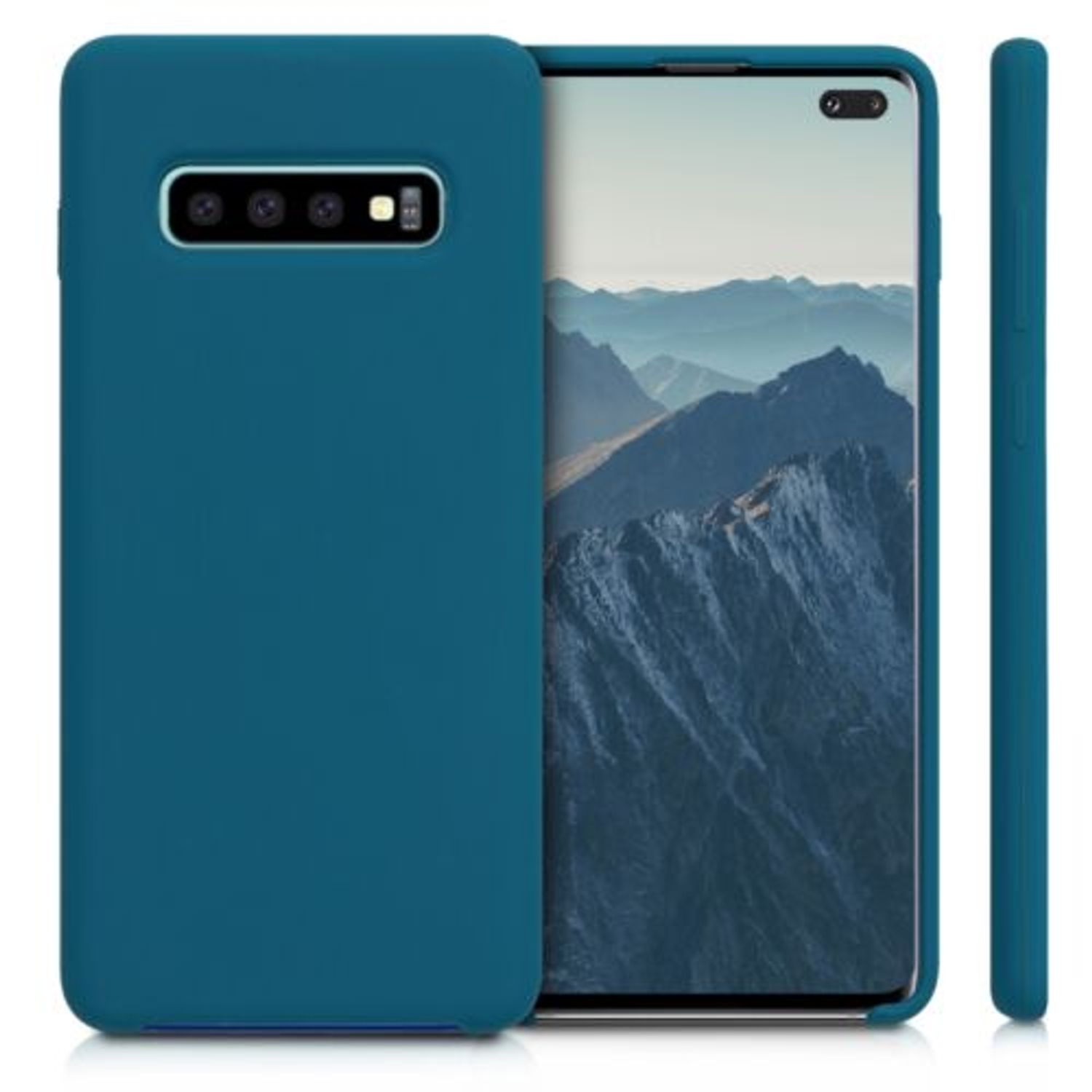 Husa pentru Samsung Galaxy S10 Plus, Silicon, Verde, 49028.57 fotografia produsului View 2 L