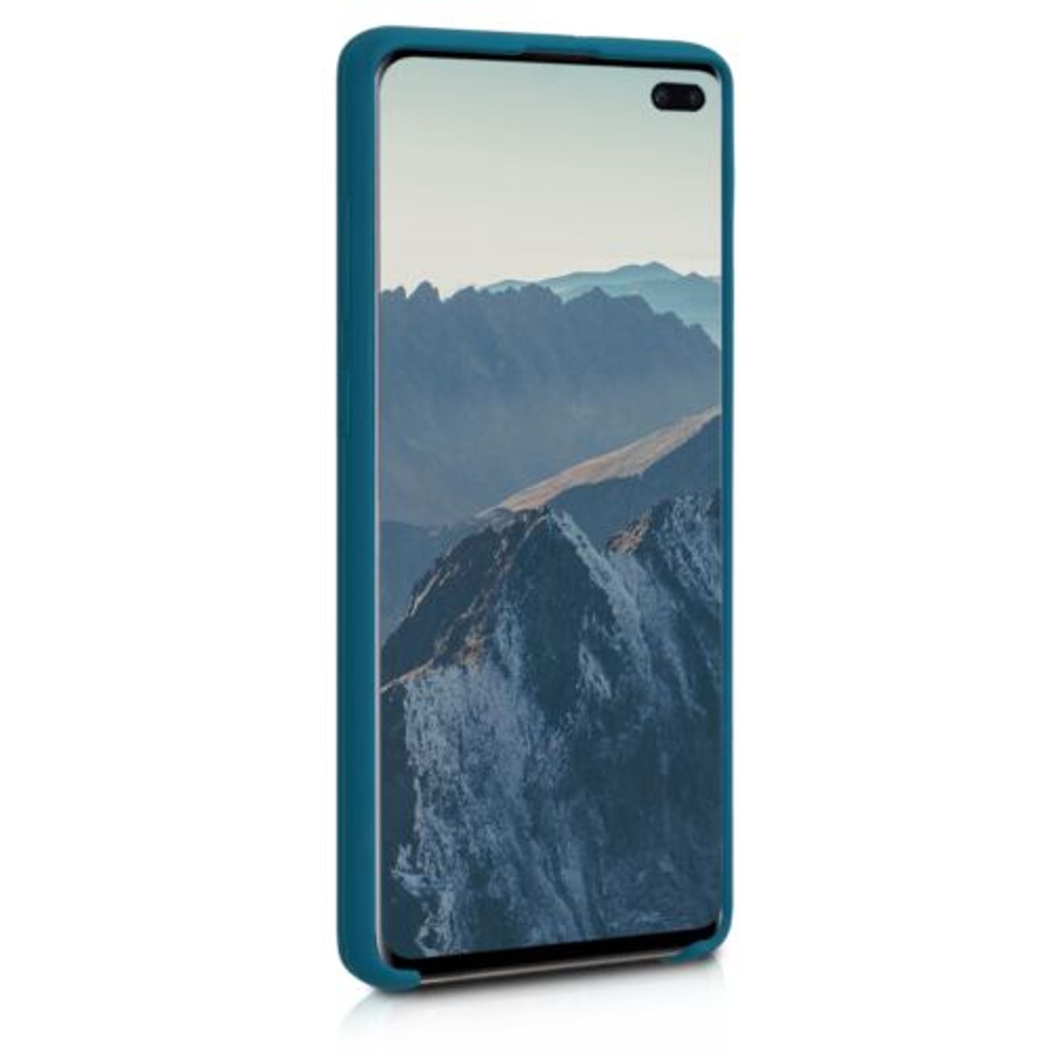 Husa pentru Samsung Galaxy S10 Plus, Silicon, Verde, 49028.57 fotografia produsului View 3 L