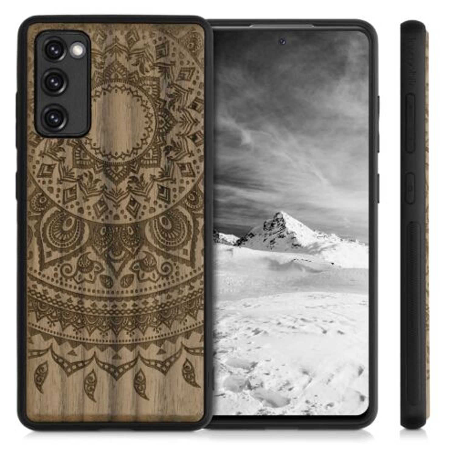 Husa pentru Samsung Galaxy S20 FE, Lemn, Maro, 54370.05 fotografia produsului View 5 L