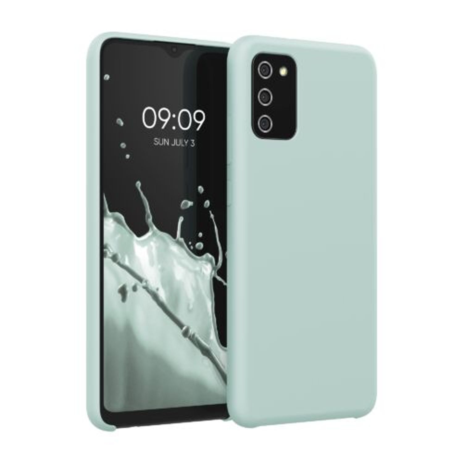 Husa pentru Samsung Galaxy A02s, Silicon, Verde, 55415.200 fotografia produsului