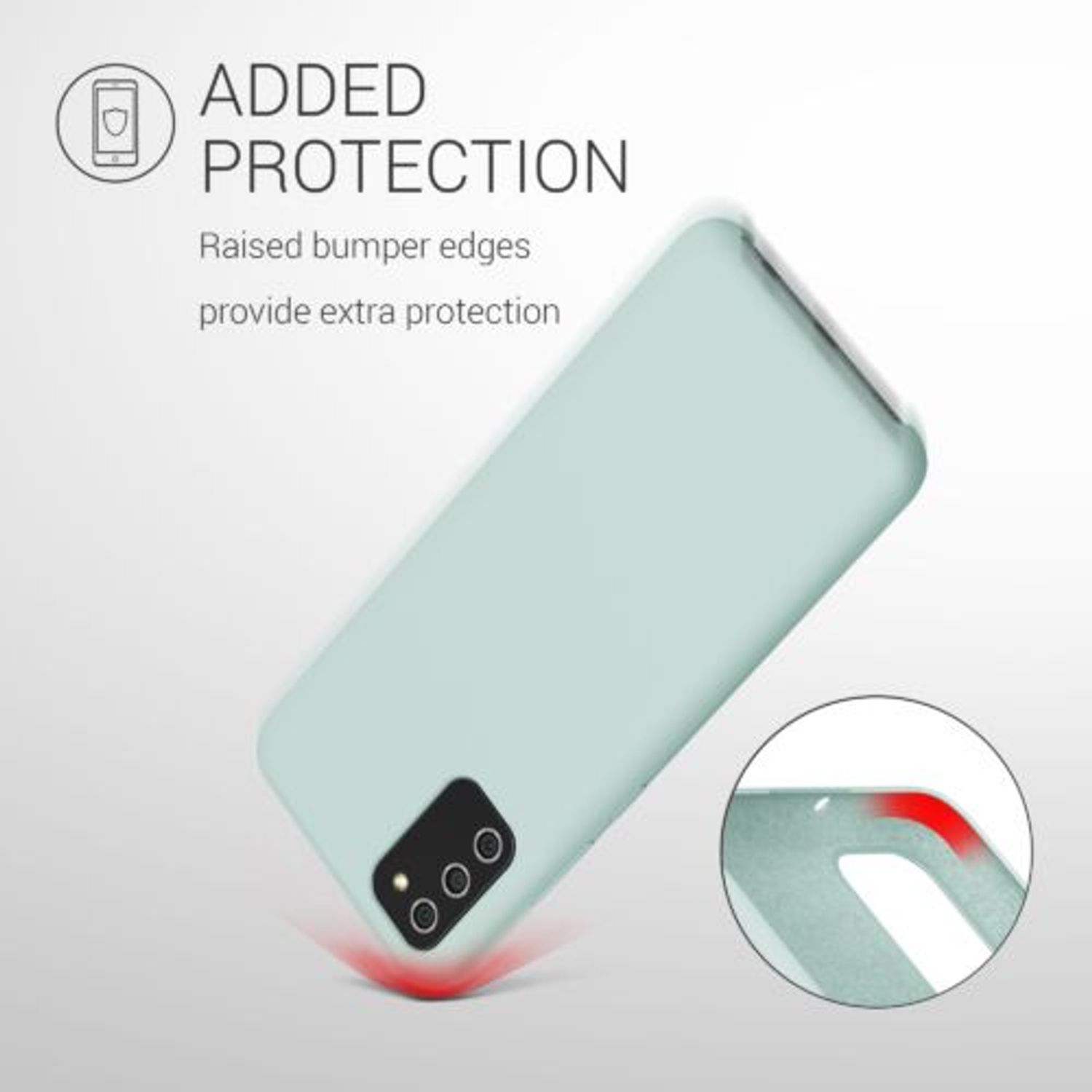 Husa pentru Samsung Galaxy A02s, Silicon, Verde, 55415.200 fotografia produsului View 6 L