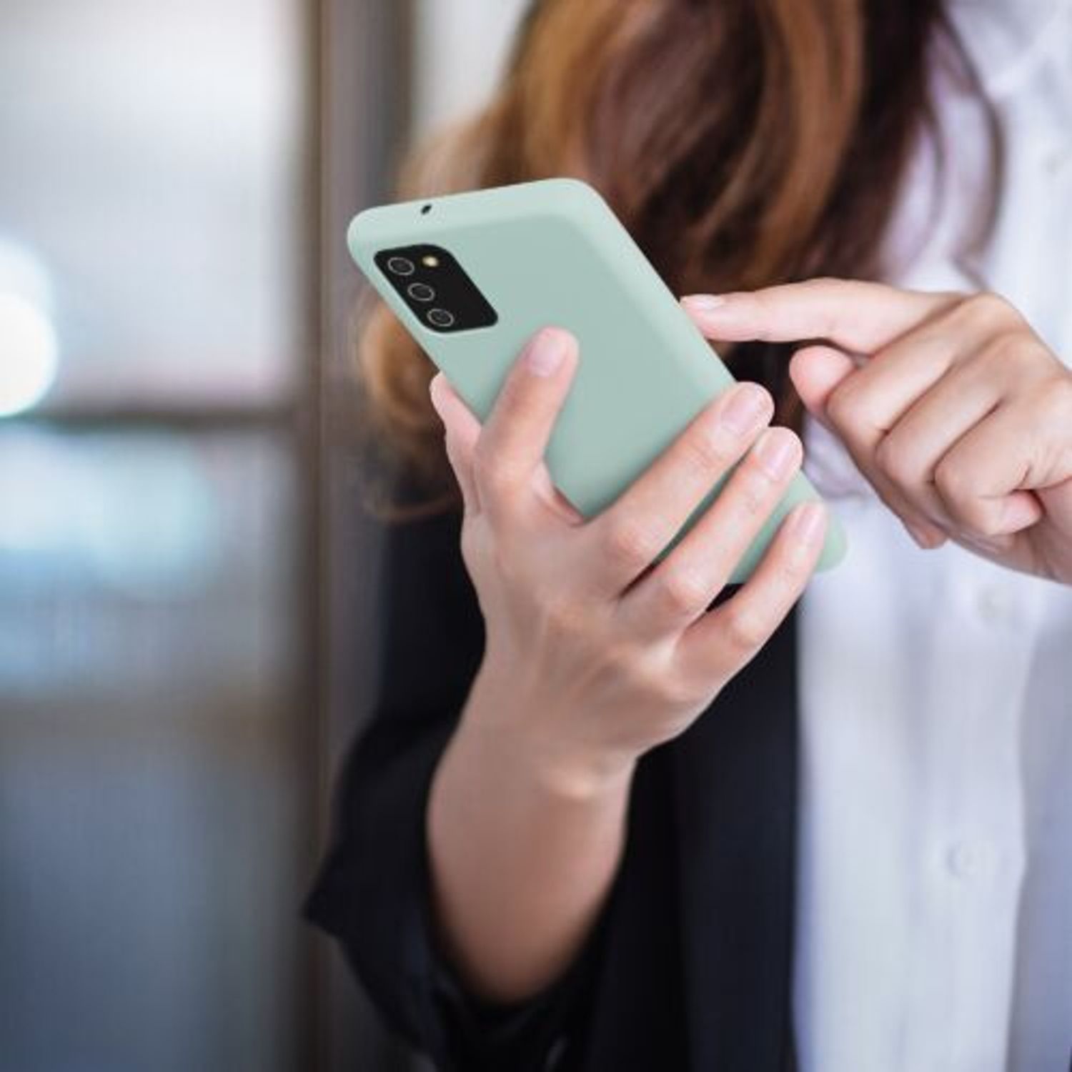 Husa pentru Samsung Galaxy A02s, Silicon, Verde, 55415.200 fotografia produsului View 8 L