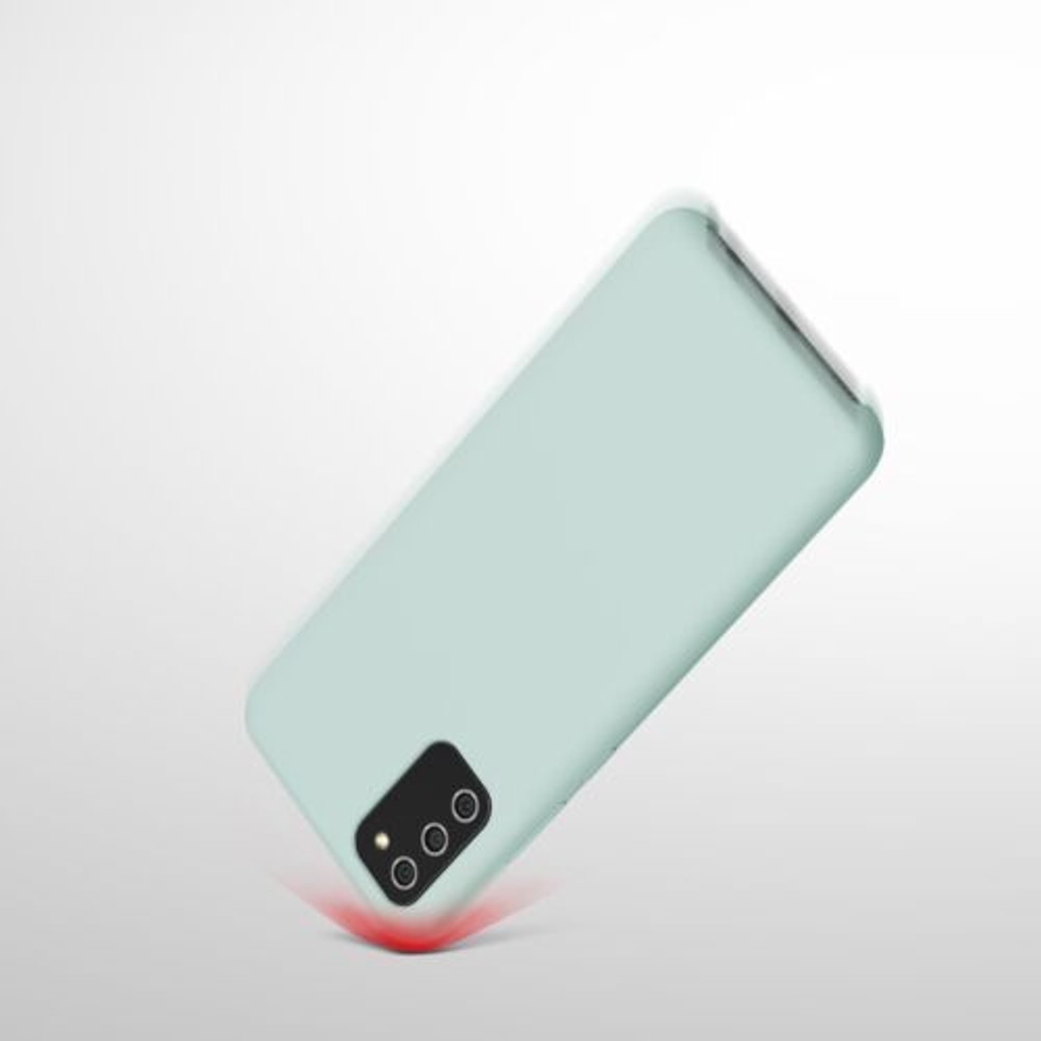 Husa pentru Samsung Galaxy A02s, Silicon, Verde, 55415.200 fotografia produsului View 9 L