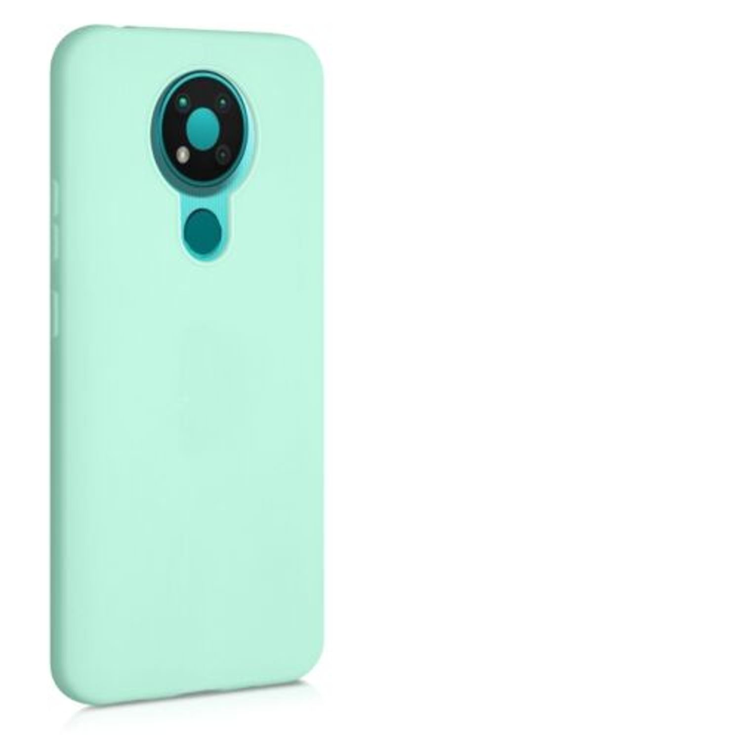 Husa pentru Nokia 3.4, Silicon, Verde, 53495.50 fotografia produsului View 8 L