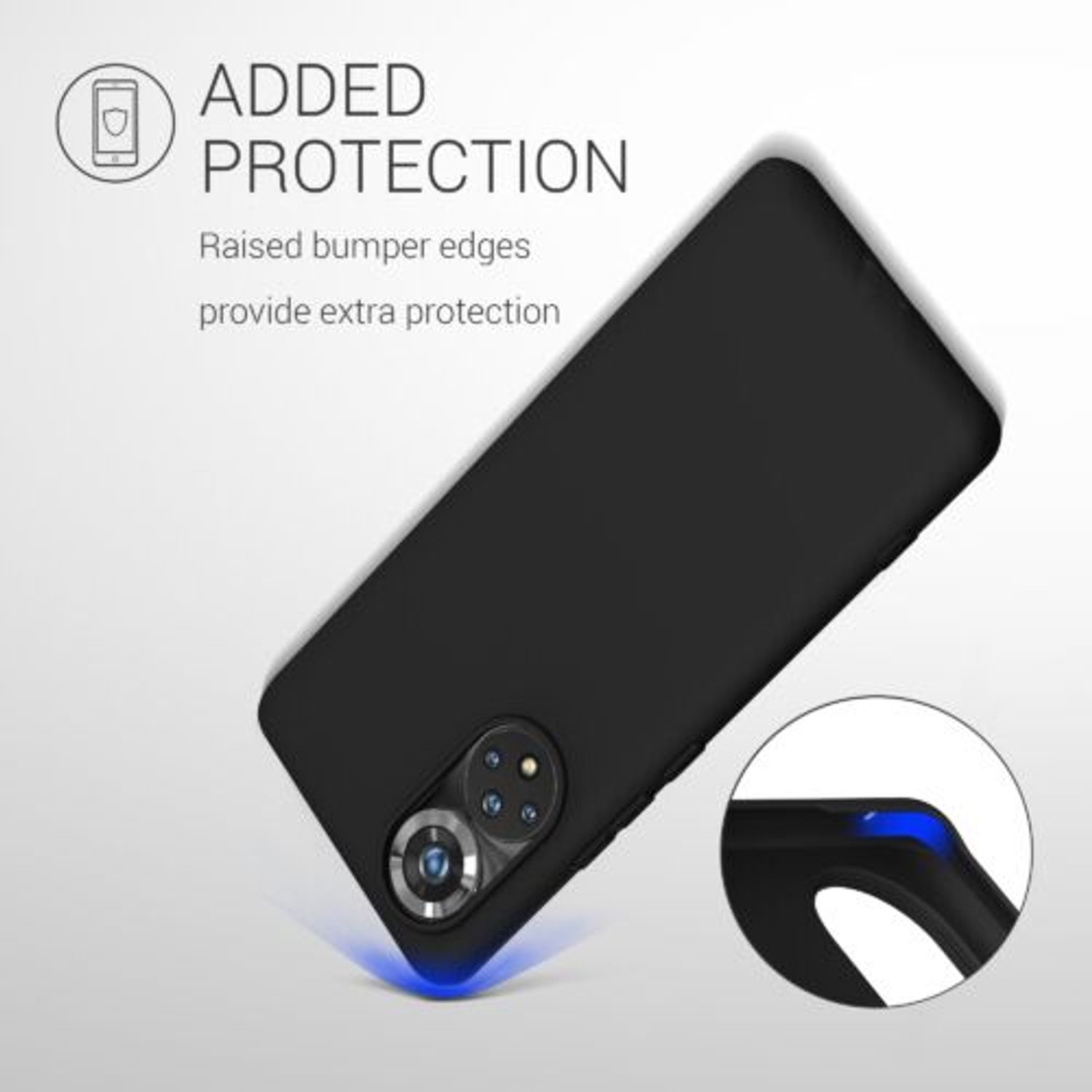 Husa pentru Honor 50 Pro, Silicon, Negru, 55410.01 fotografia produsului View 7 L