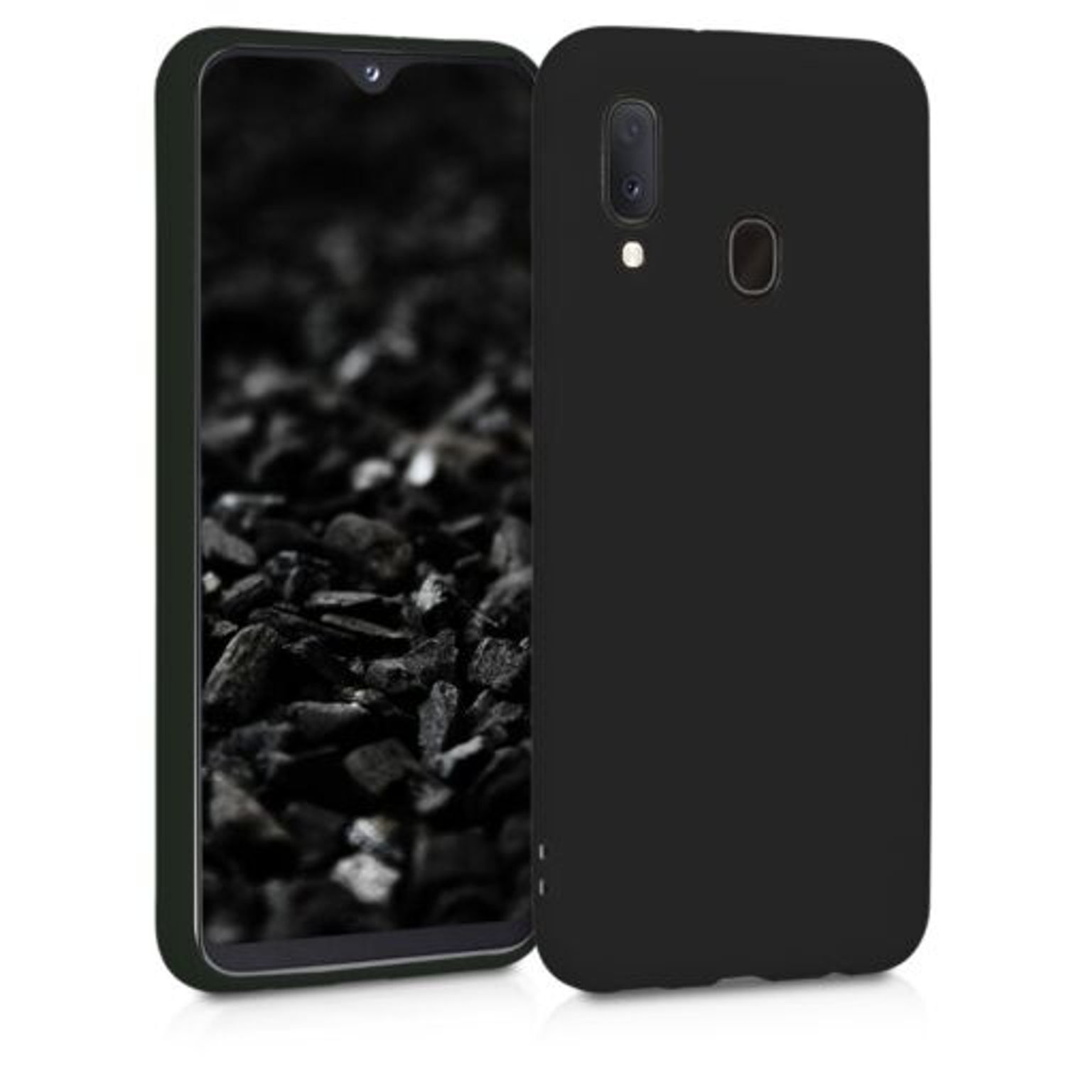 Husa pentru Samsung Galaxy A20e, Silicon, Negru, 48738.47 fotografia produsului