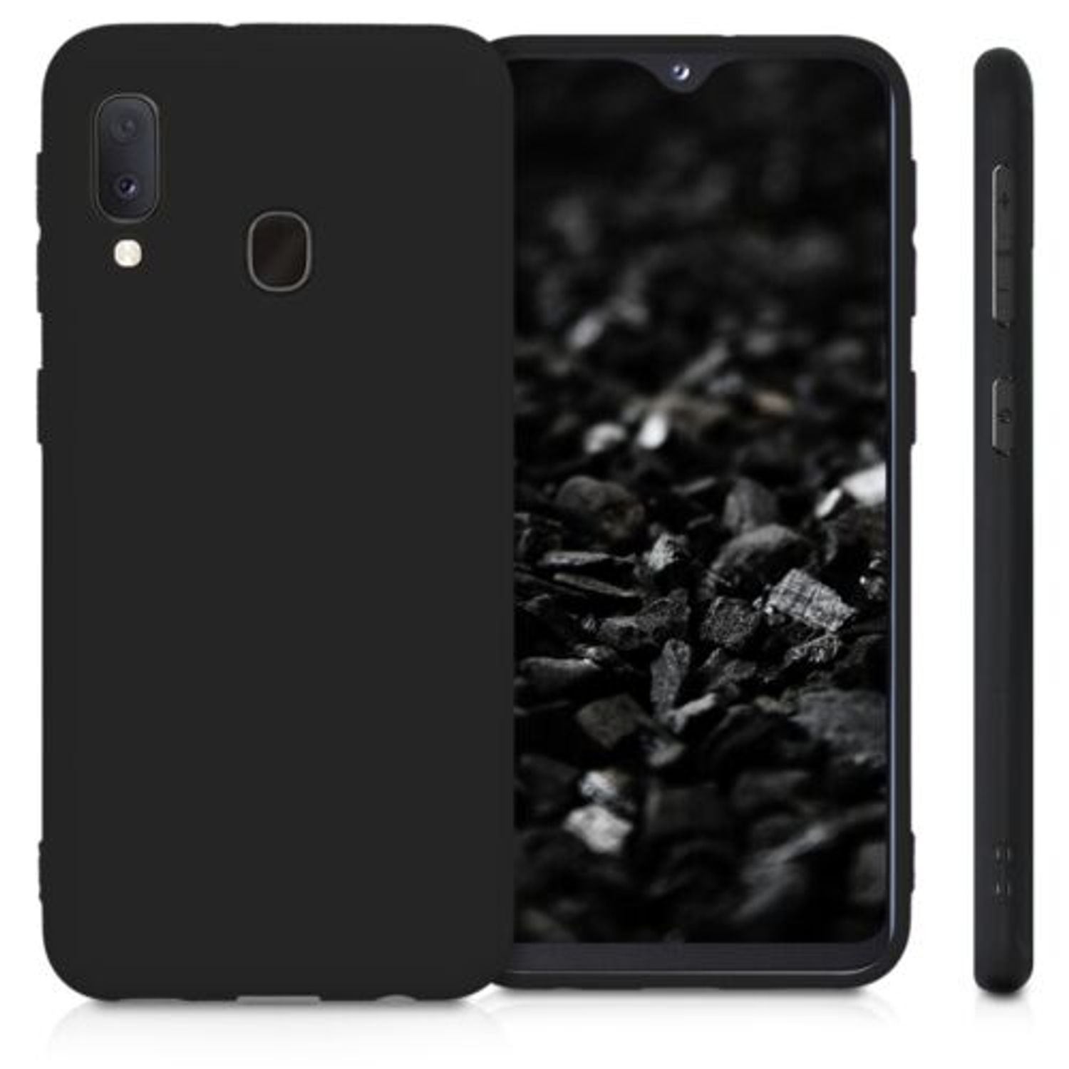 Husa pentru Samsung Galaxy A20e, Silicon, Negru, 48738.47 fotografia produsului View 2 L