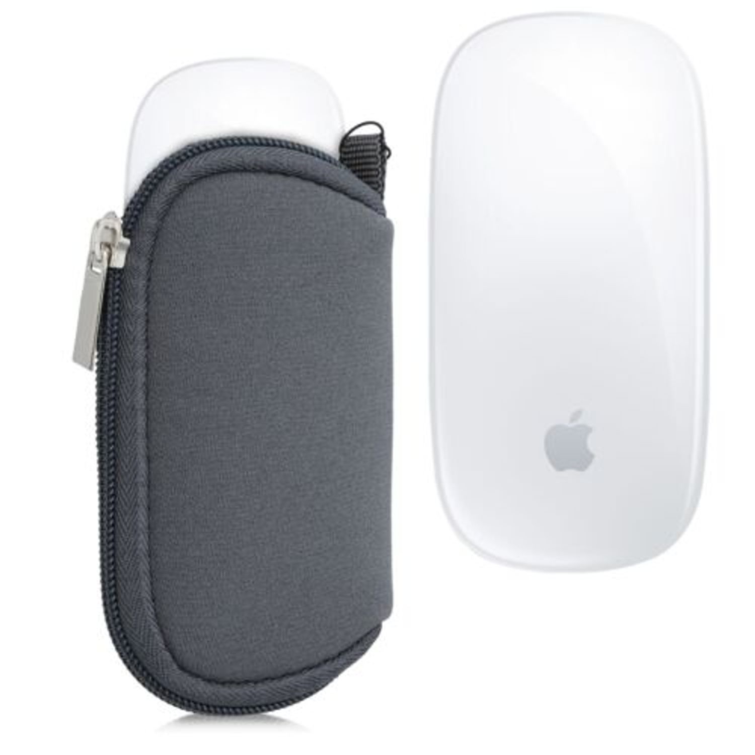 Husa pentru mouse Apple Magic Mouse 2/Magic Mouse 1, Kwmobile, Gri, Neopren, 51117.22 fotografia produsului View 2 L