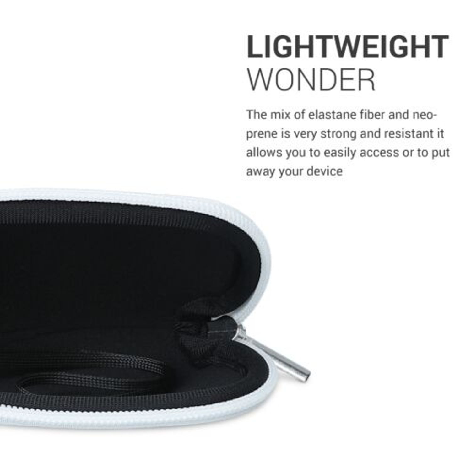 Husa pentru mouse Apple Magic Mouse 2/Magic Mouse 1, Kwmobile, Alb, Neopren, 51117.02 fotografia produsului View 4 L