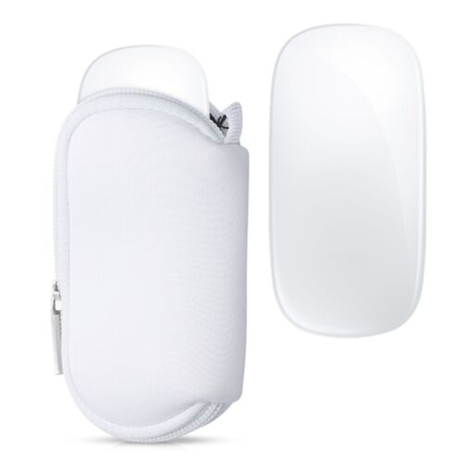 Husa pentru mouse Apple Magic Mouse 2/Magic Mouse 1, Kwmobile, Alb, Neopren, 51117.02 fotografia produsului View 2 L