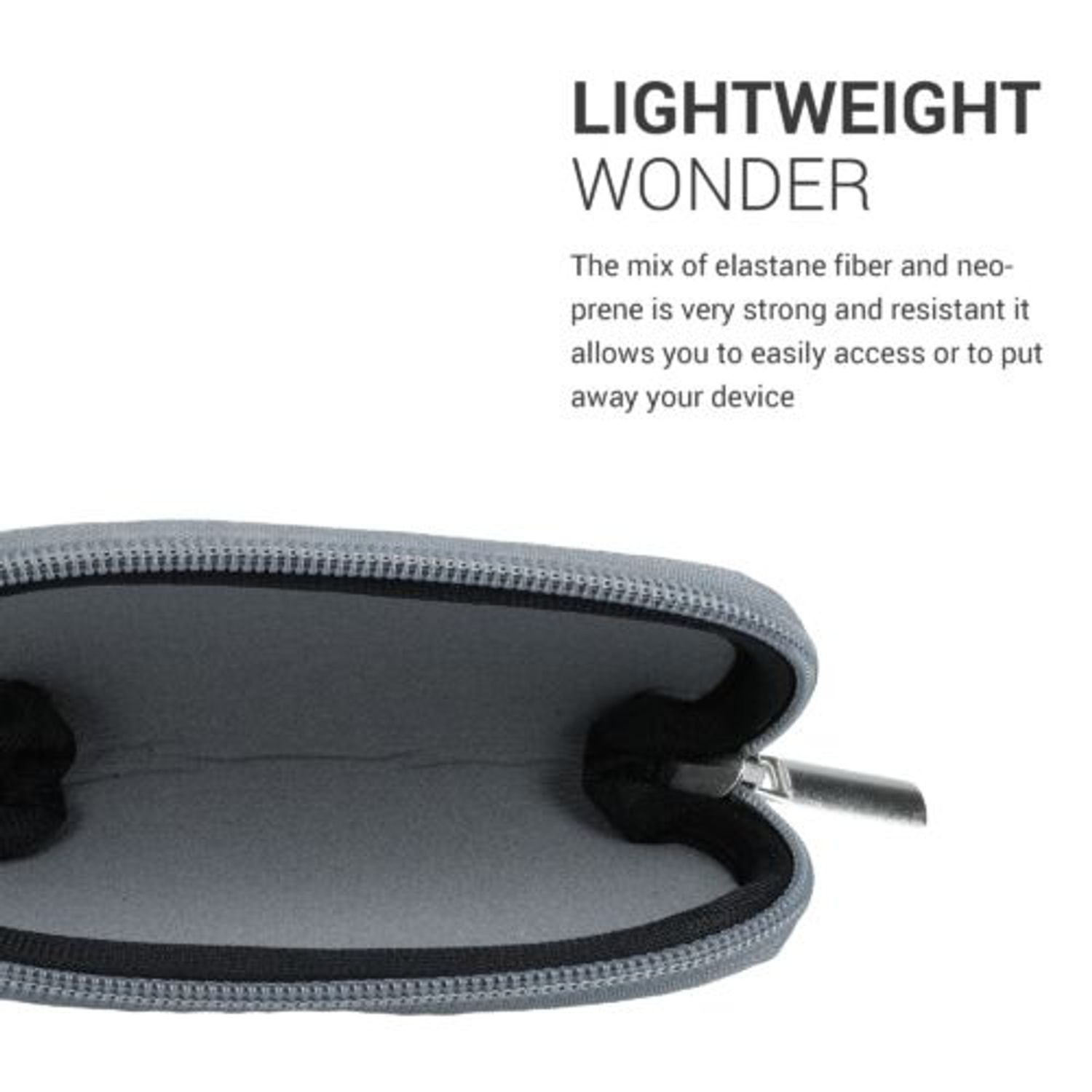 Husa pentru mouse Apple Magic Mouse 2/Magic Mouse 1, Kwmobile, Gri, Neopren, 51117.155 fotografia produsului View 7 L