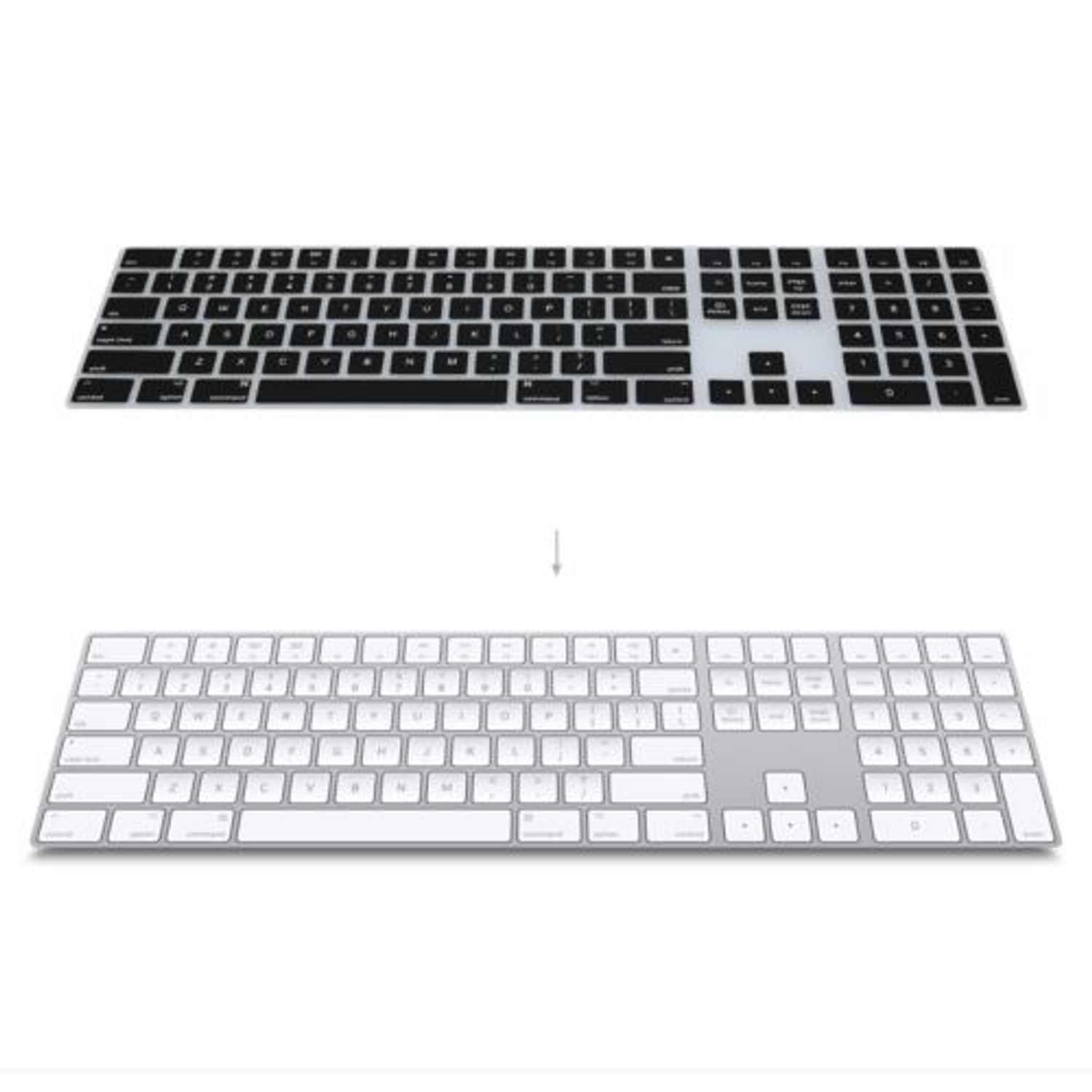 Husa pentru tastatura Apple Magic Keyboard, Kwmobile, Negru, Silicon, 47879.01 fotografia produsului View 2 L
