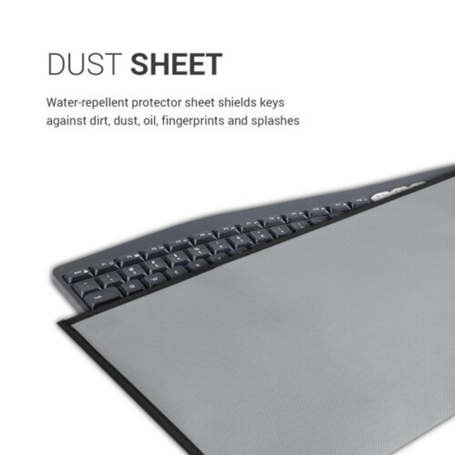 Husa pentru tastatura marime L, Kwmobile, Gri, Plastic, 49500.25 fotografia produsului View 4 L