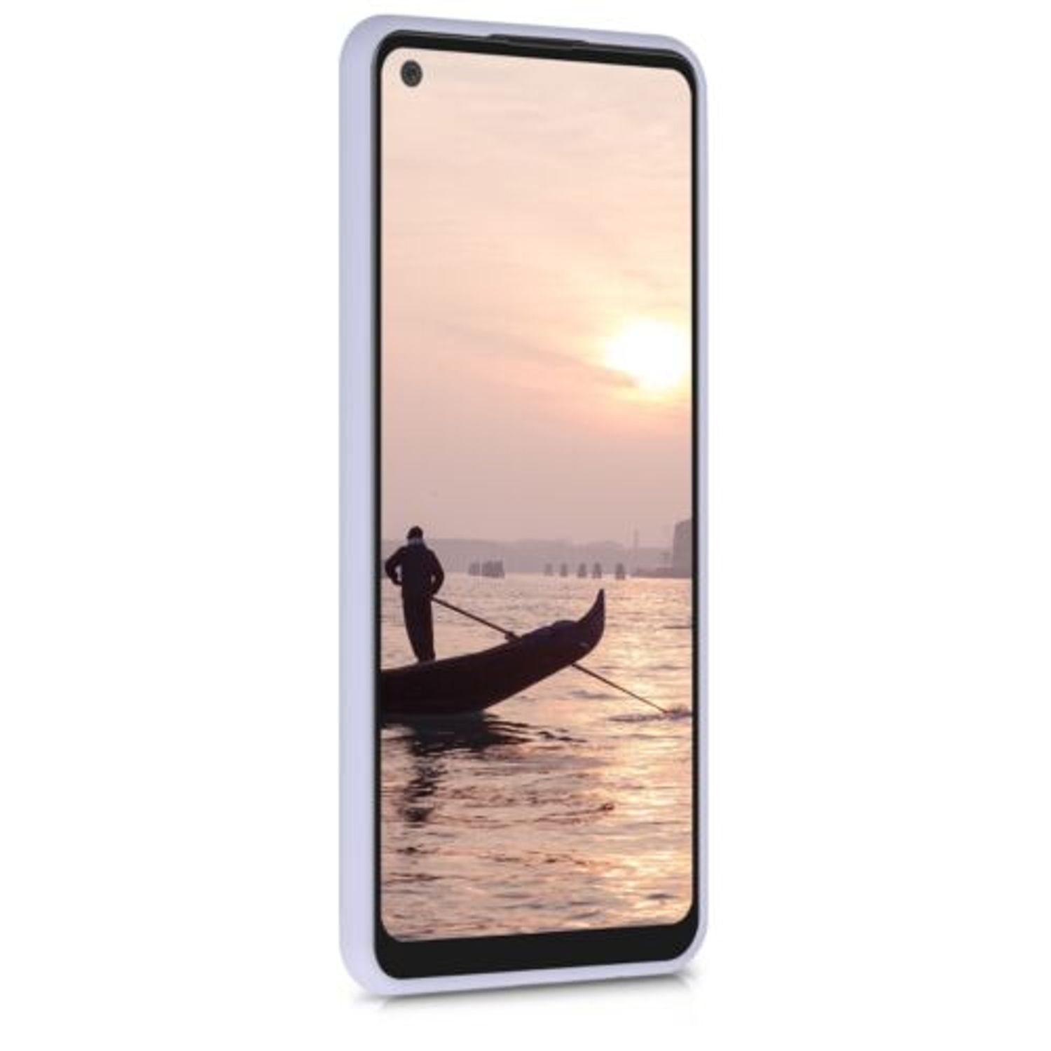 Husa pentru Samsung Galaxy A21, Silicon, Mov, 52309.108 fotografia produsului View 3 L