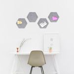 Set 4 Panouri pluta hexagonal Navaris, 20 x 17 cm, 10 pini, 44328.25 fotografia produsului View 5 S