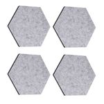 Set 4 Panouri pluta hexagonal Navaris, 20 x 17 cm, 10 pini, 44328.25 fotografia produsului View 2 S