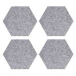 Set 4 Panouri pluta hexagonal Navaris, 20 x 17 cm, 10 pini, 44328.25 fotografia produsului