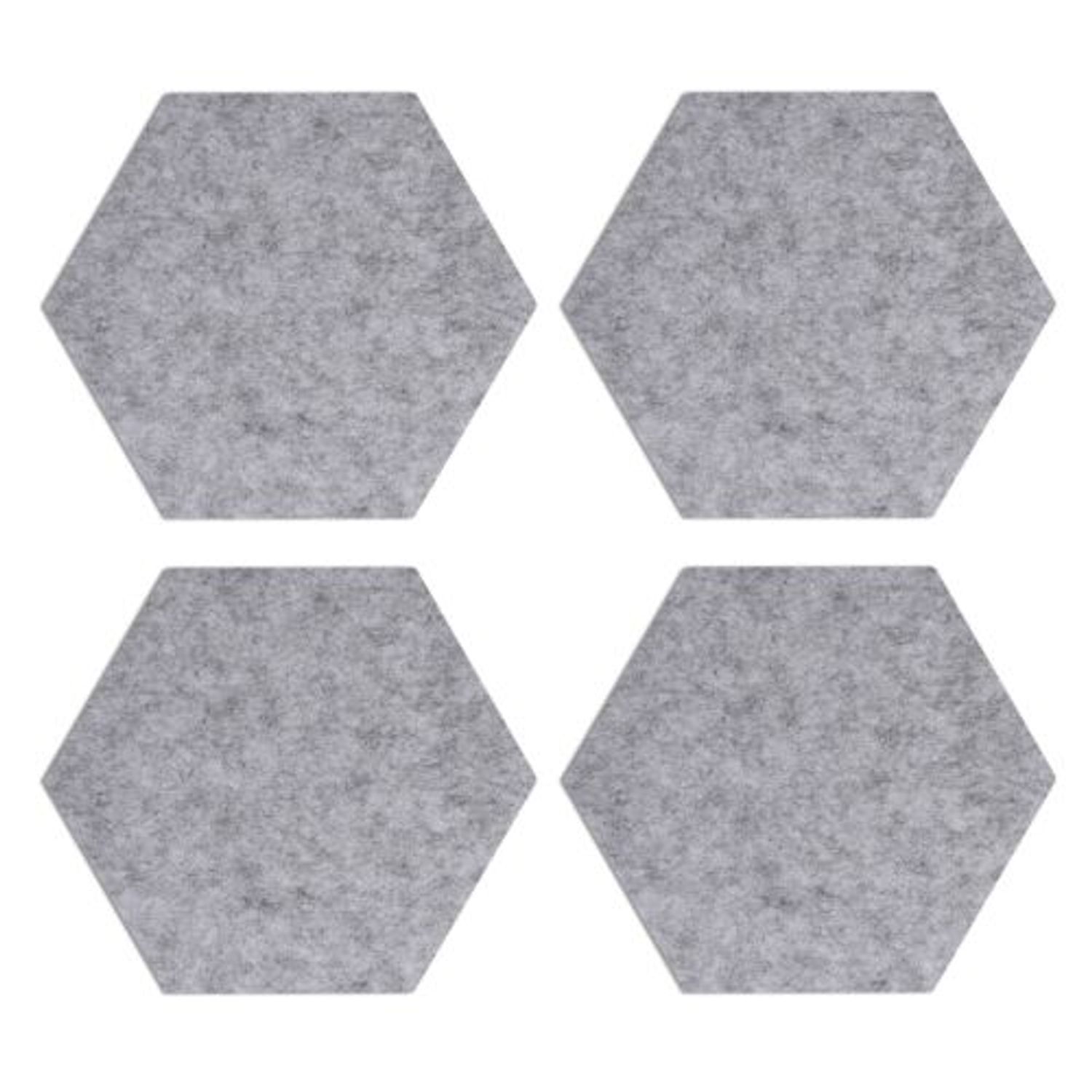 Set 4 Panouri pluta hexagonal Navaris, 20 x 17 cm, 10 pini, 44328.25 fotografia produsului