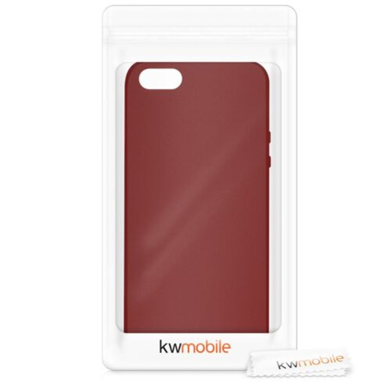 Husa pentru Apple iPhone 5/iPhone 5s/iPhone SE, Silicon, Rosu, 33098.20 fotografia produsului View 7 L