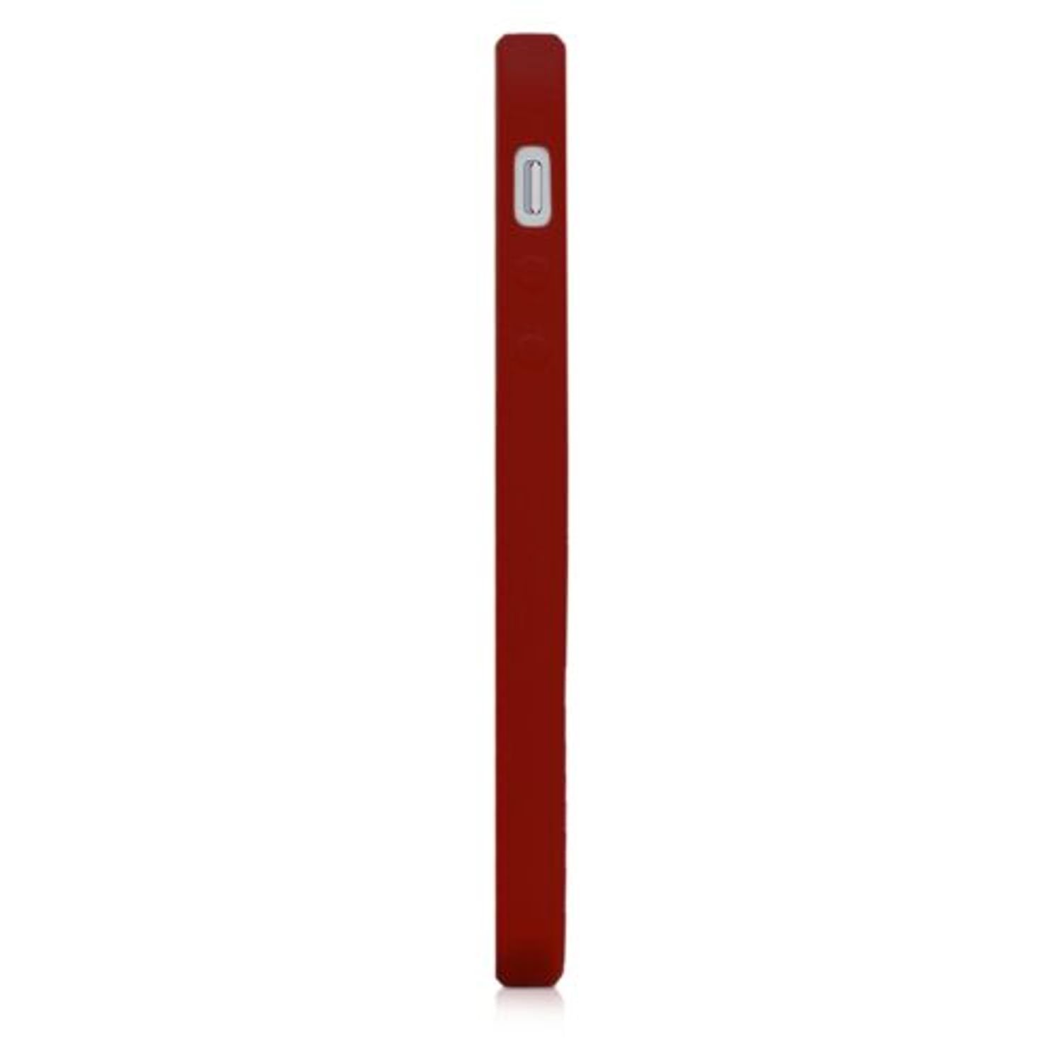 Husa pentru Apple iPhone 5/iPhone 5s/iPhone SE, Silicon, Rosu, 33098.20 fotografia produsului View 5 L