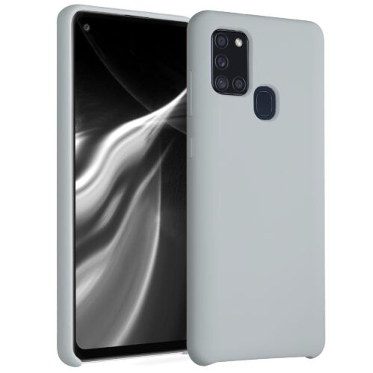Husa pentru Samsung Galaxy A21s, Silicon, Verde, 52565.70 fotografia produsului