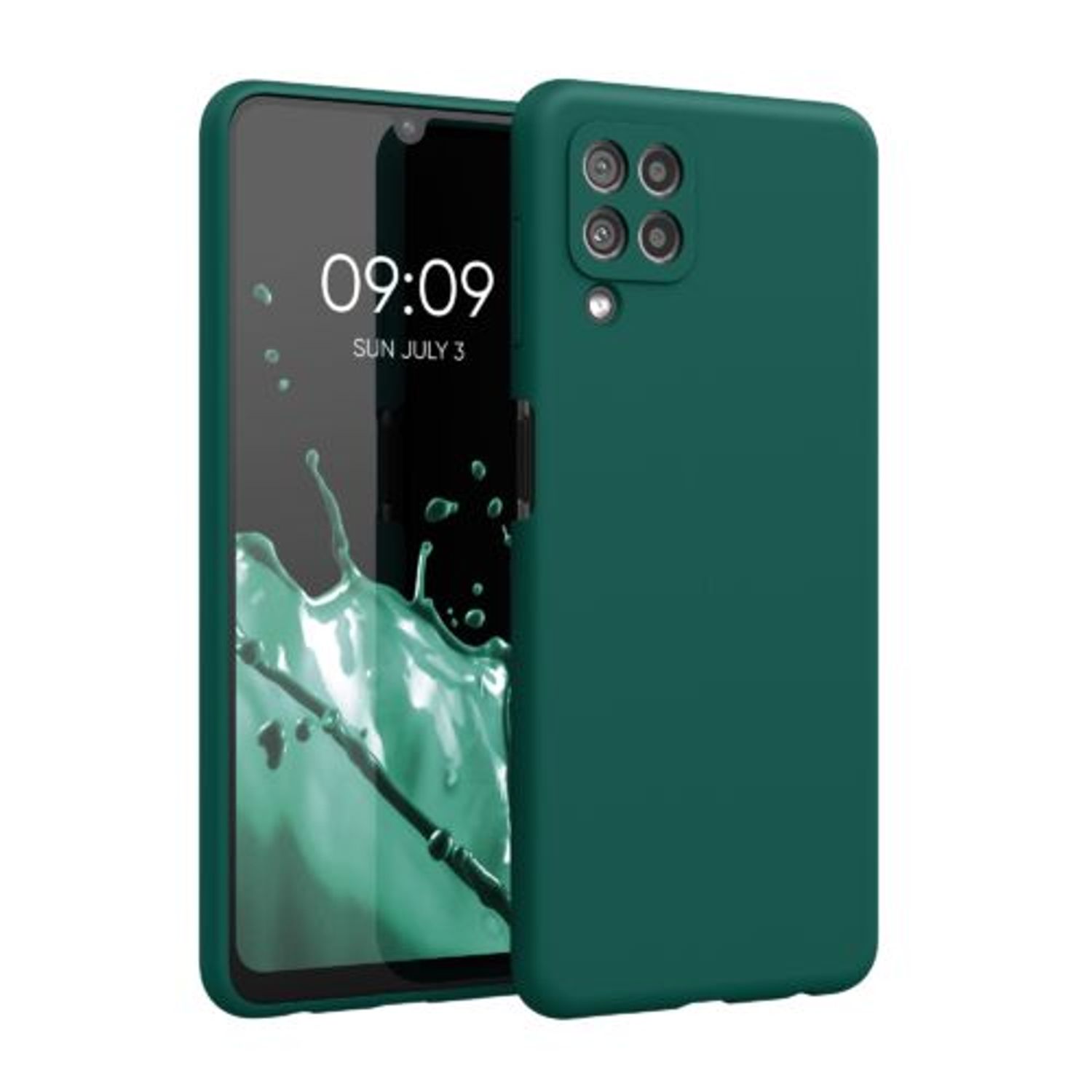 Husa pentru Samsung Galaxy A22, Silicon, Verde, 55500.184 fotografia produsului
