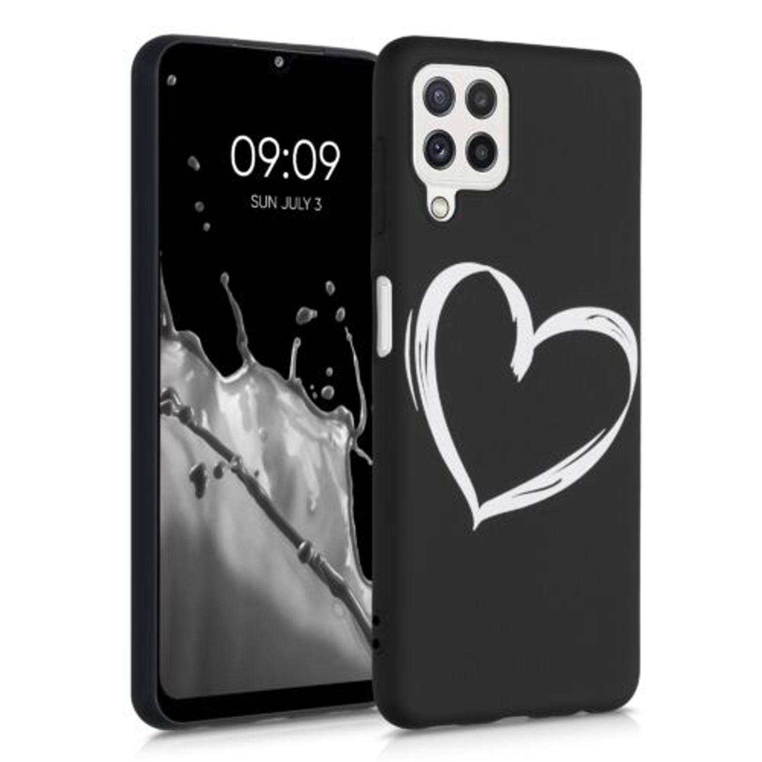 Husa pentru Samsung Galaxy A22, Silicon, Negru, 55497.03 fotografia produsului