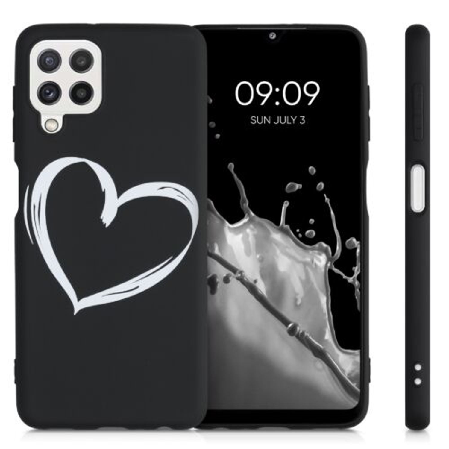 Husa pentru Samsung Galaxy A22, Silicon, Negru, 55497.03 fotografia produsului View 2 L