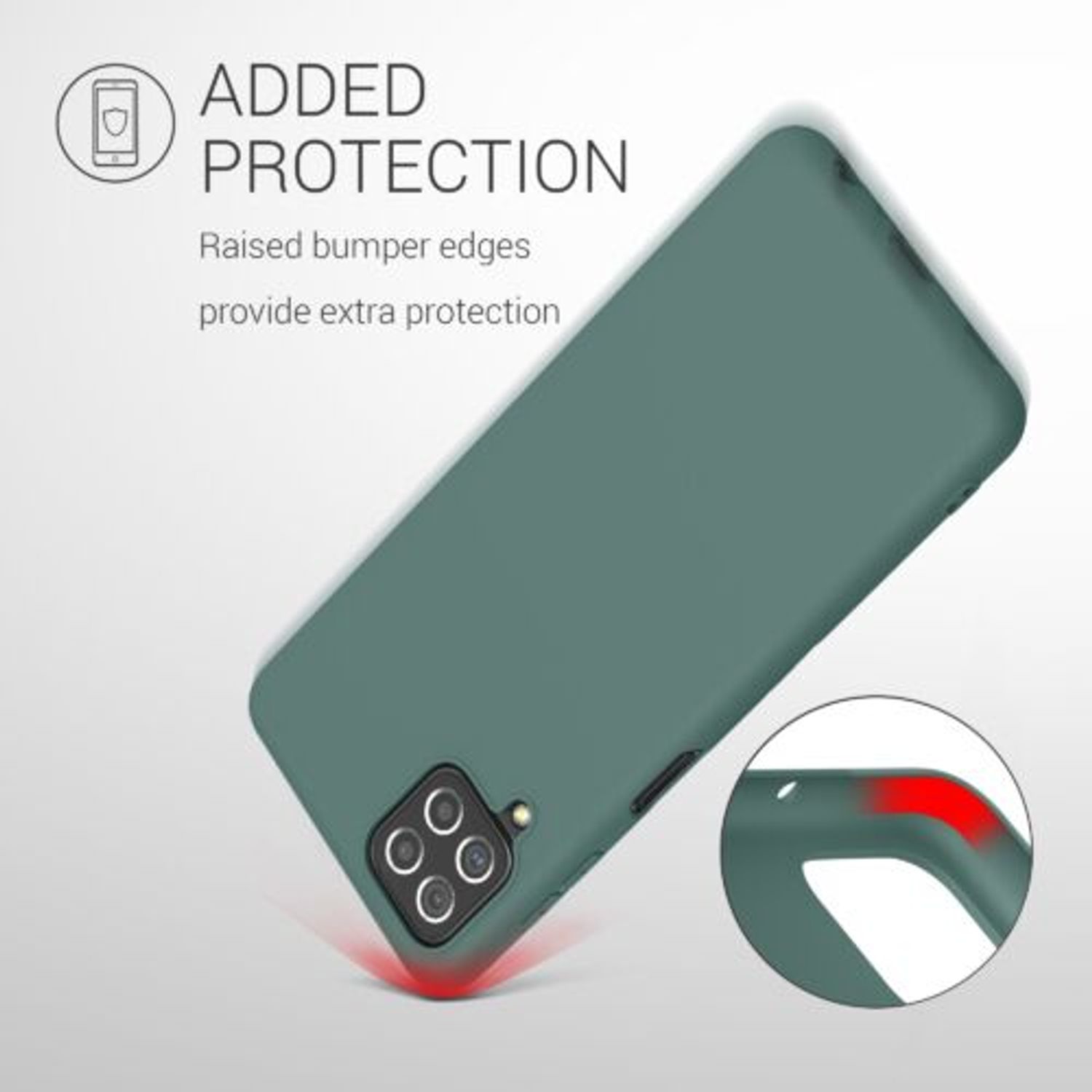 Husa pentru Samsung Galaxy A22, Silicon, Verde, 55493.171 fotografia produsului View 10 L