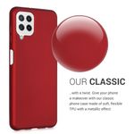 Husa pentru Samsung Galaxy A22, Silicon, Rosu, 55495.36 fotografia produsului View 4 S