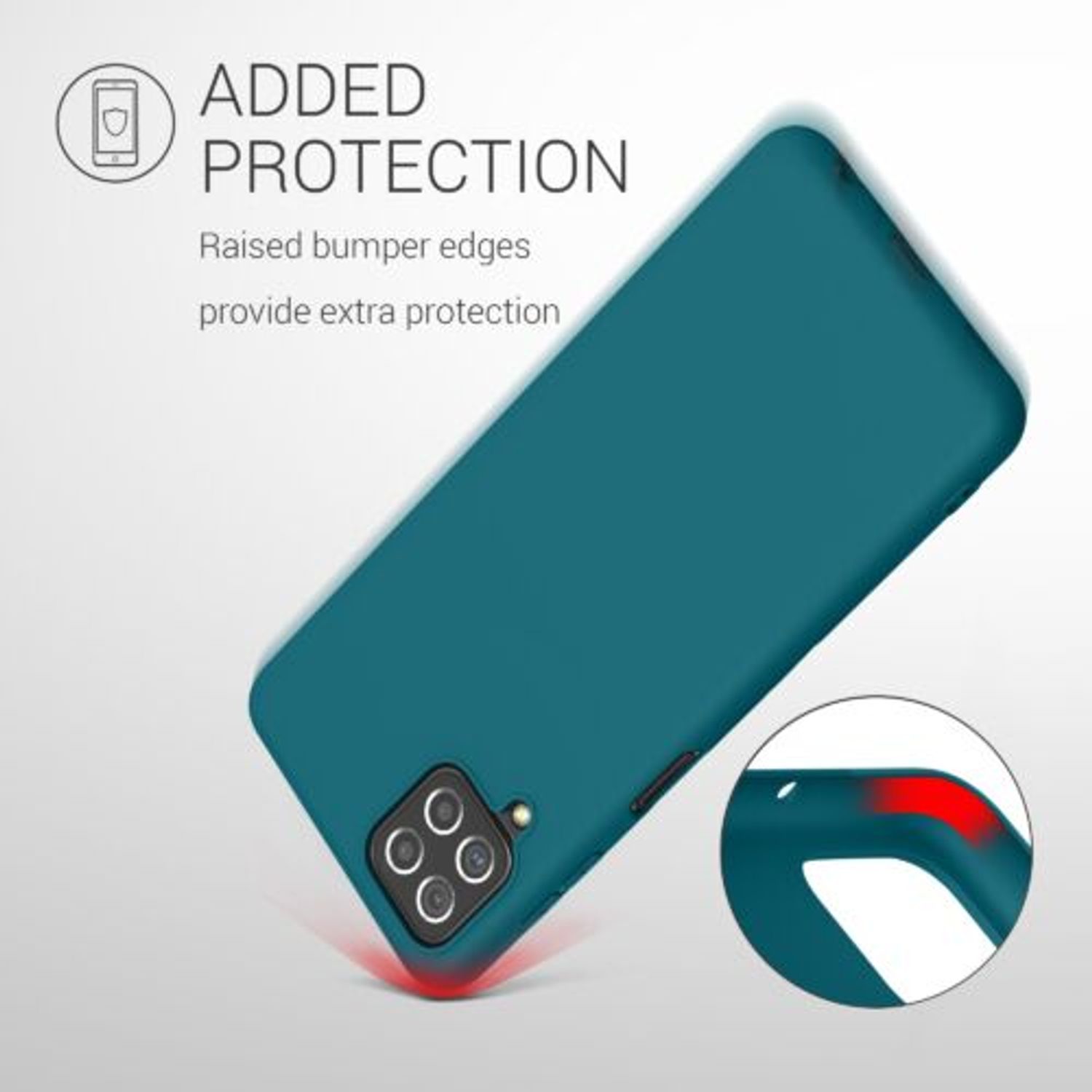 Husa pentru Samsung Galaxy A22, Silicon, Verde, 55493.57 fotografia produsului View 7 L