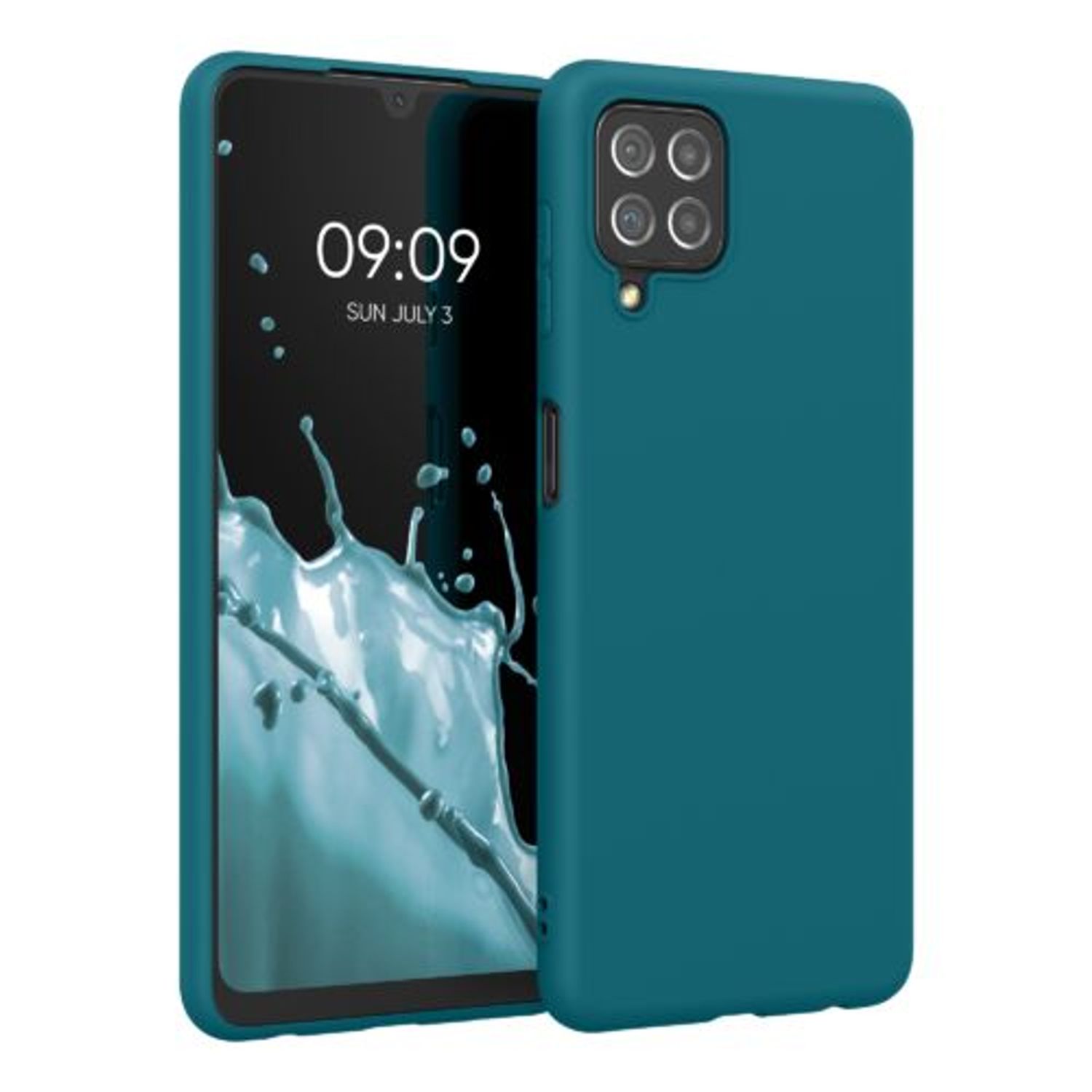 Husa pentru Samsung Galaxy A22, Silicon, Verde, 55493.57 fotografia produsului