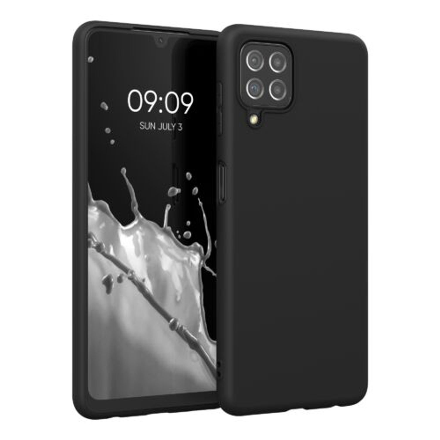 Husa pentru Samsung Galaxy A22, Silicon, Negru, 55493.47 fotografia produsului