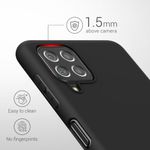 Husa pentru Samsung Galaxy A22, Silicon, Negru, 55493.47 fotografia produsului View 4 S