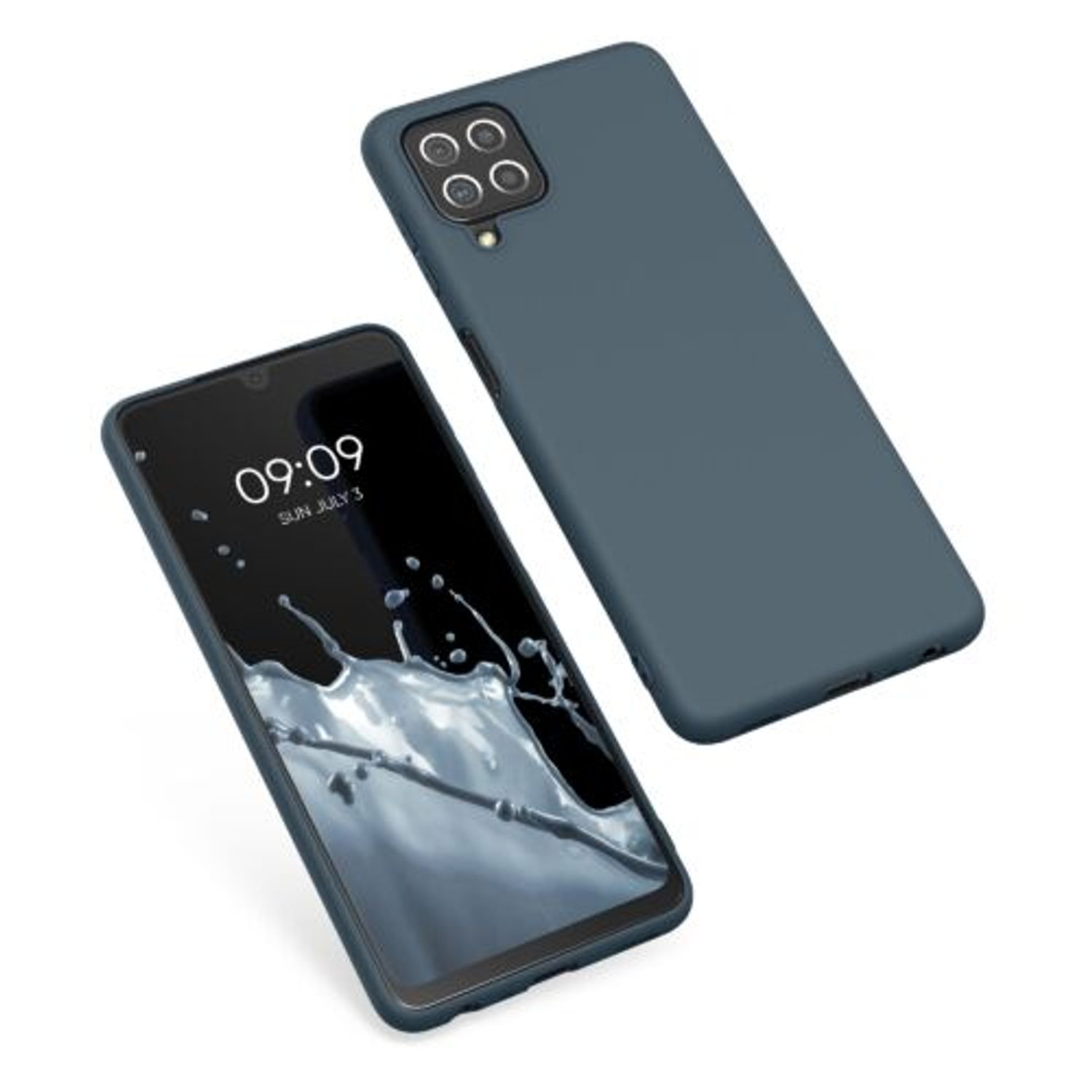 Husa pentru Samsung Galaxy A22, Silicon, Albastru, 55493.202 fotografia produsului View 2 L