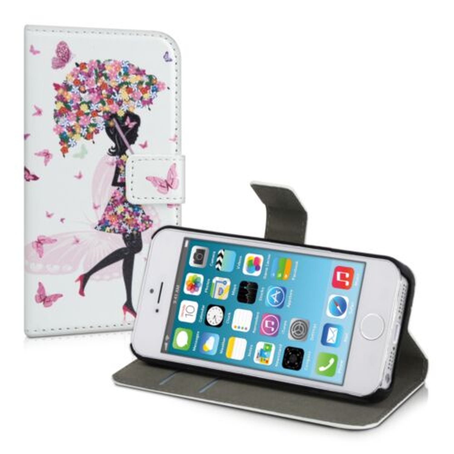 Husa pentru Apple iPhone 5/iPhone 5s/iPhone SE, Piele ecologica, Multicolor, 20207.01 fotografia produsului View 2 L