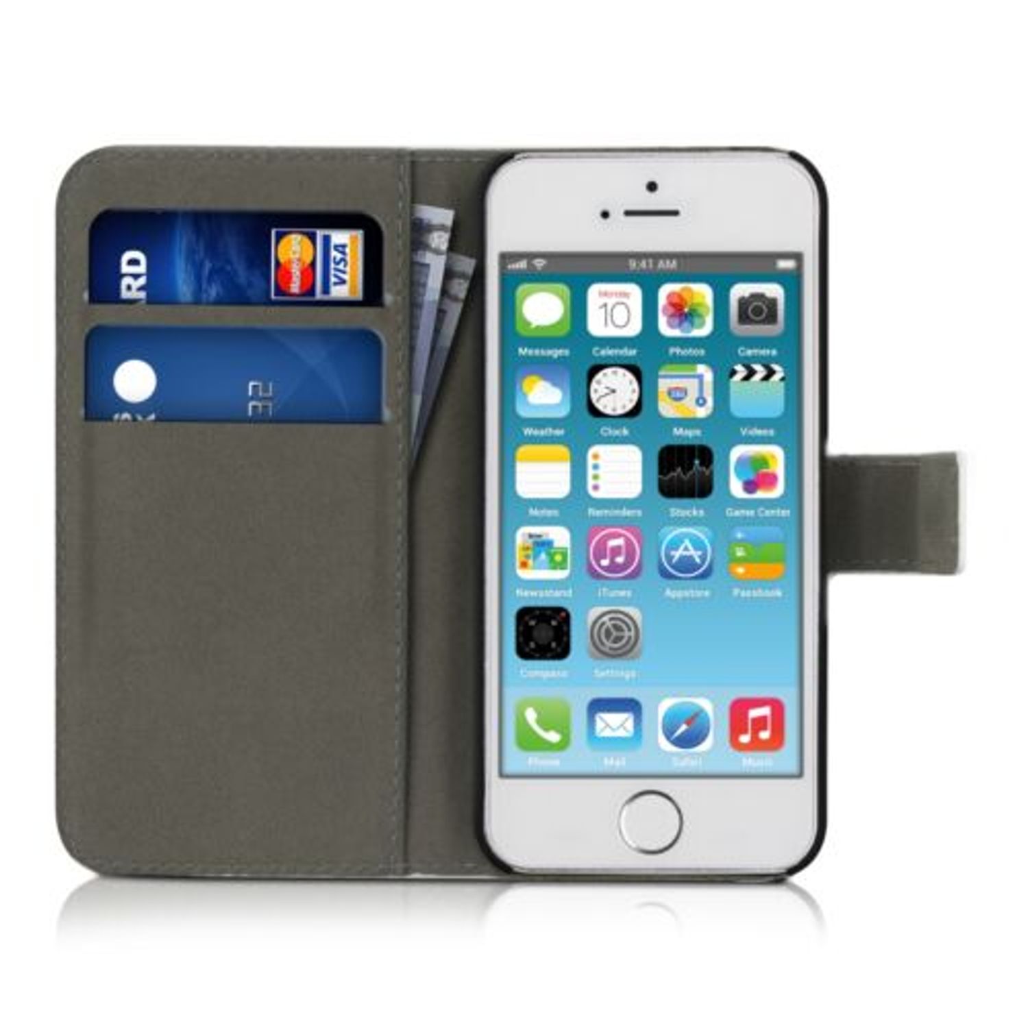 Husa pentru Apple iPhone 5/iPhone 5s/iPhone SE, Piele ecologica, Multicolor, 20207.01 fotografia produsului View 5 L