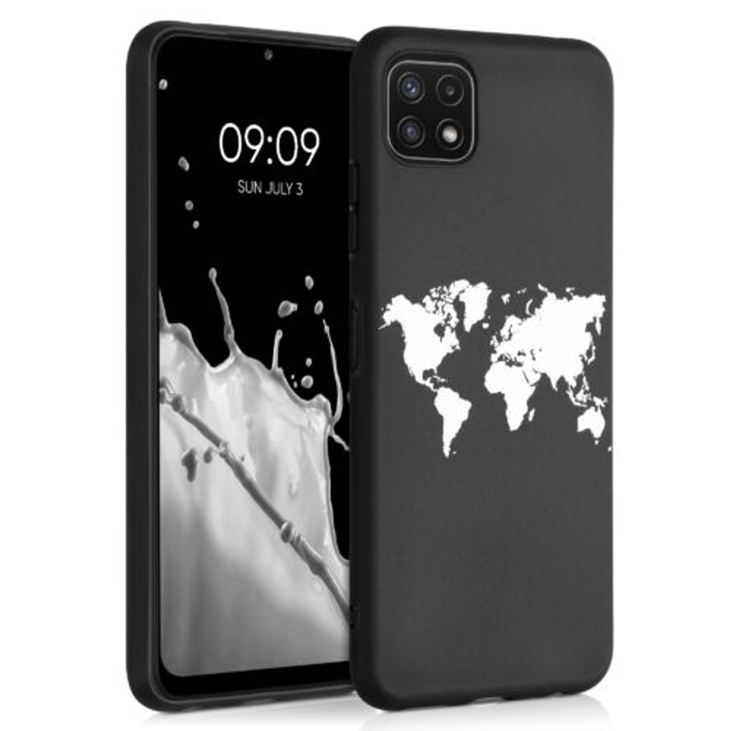 Husa pentru Samsung Galaxy A22 5G, Silicon, Negru, 55248.02 fotografia produsului