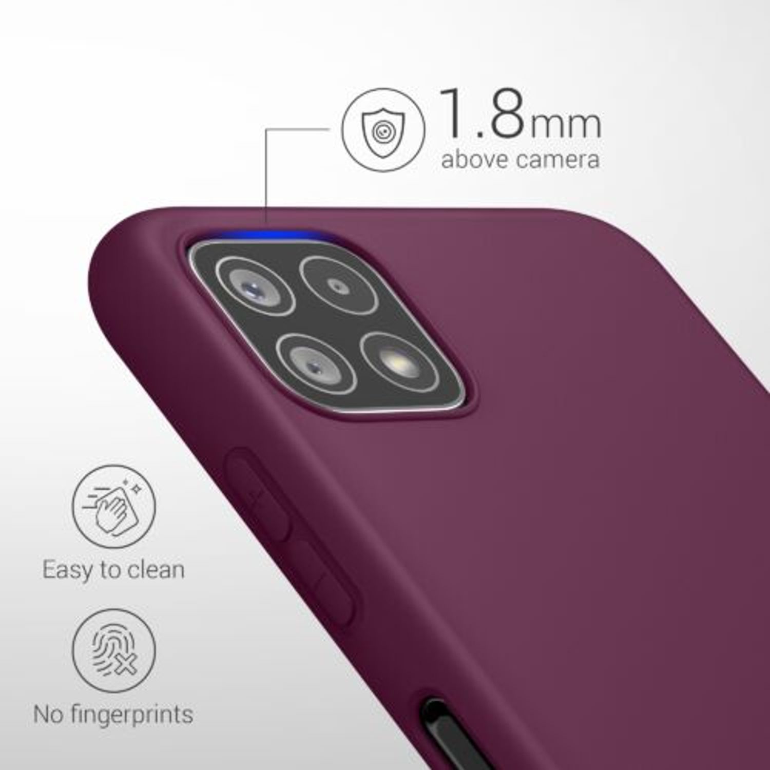 Husa pentru Samsung Galaxy A22 5G, Silicon, Violet, 55245.187 fotografia produsului View 10 L