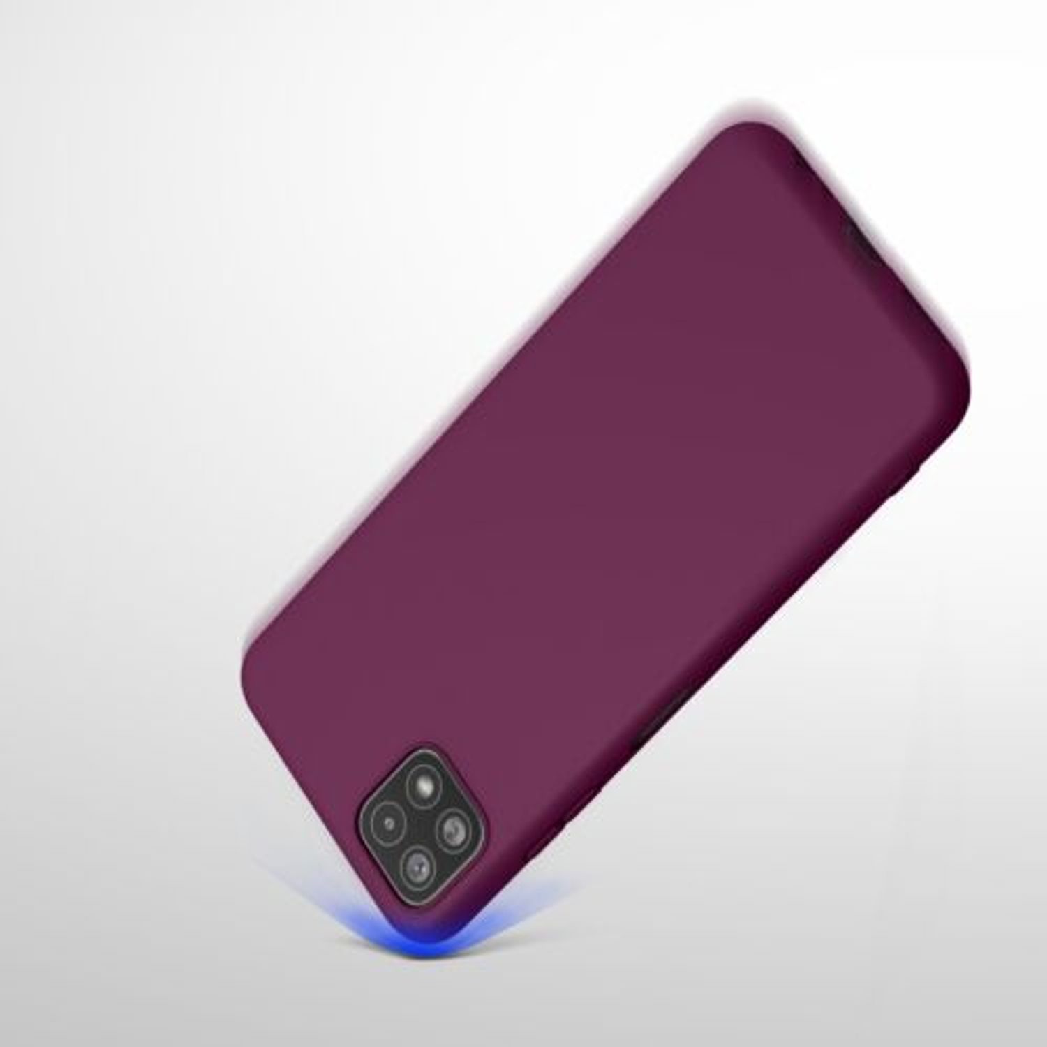 Husa pentru Samsung Galaxy A22 5G, Silicon, Violet, 55245.187 fotografia produsului View 7 L