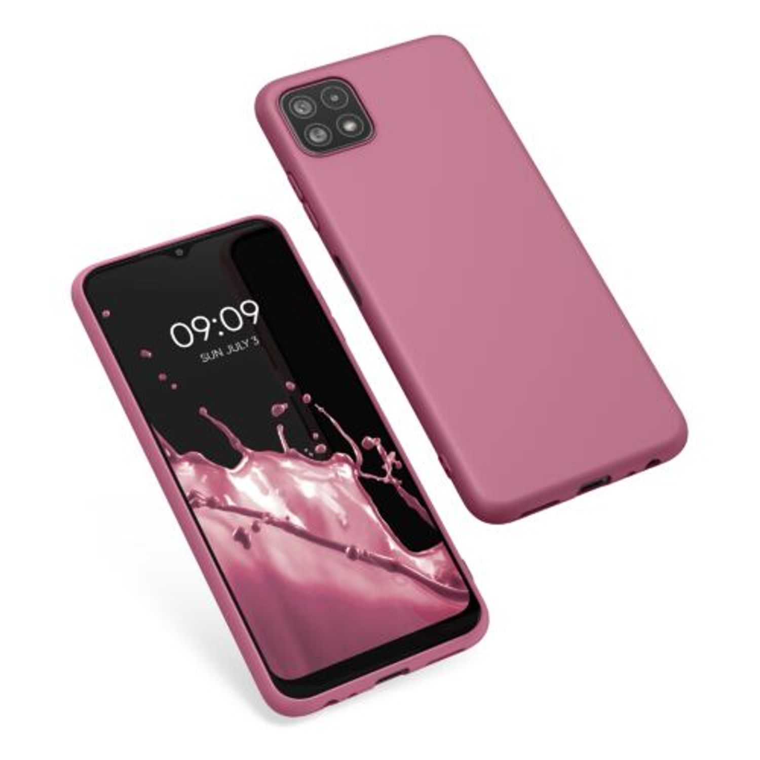 Husa pentru Samsung Galaxy A22 5G, Silicon, Roz, 55245.167 fotografia produsului View 2 L