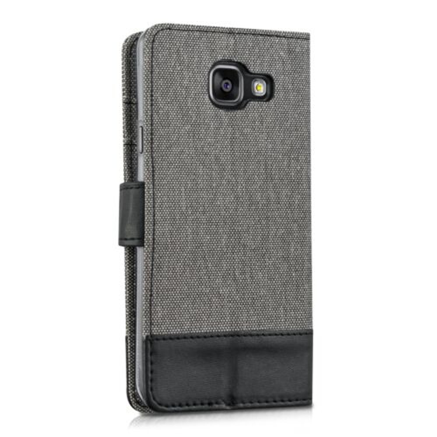 Husa pentru Samsung Galaxy A3 (2016), Textil, Gri, 39024.22 fotografia produsului View 4 L
