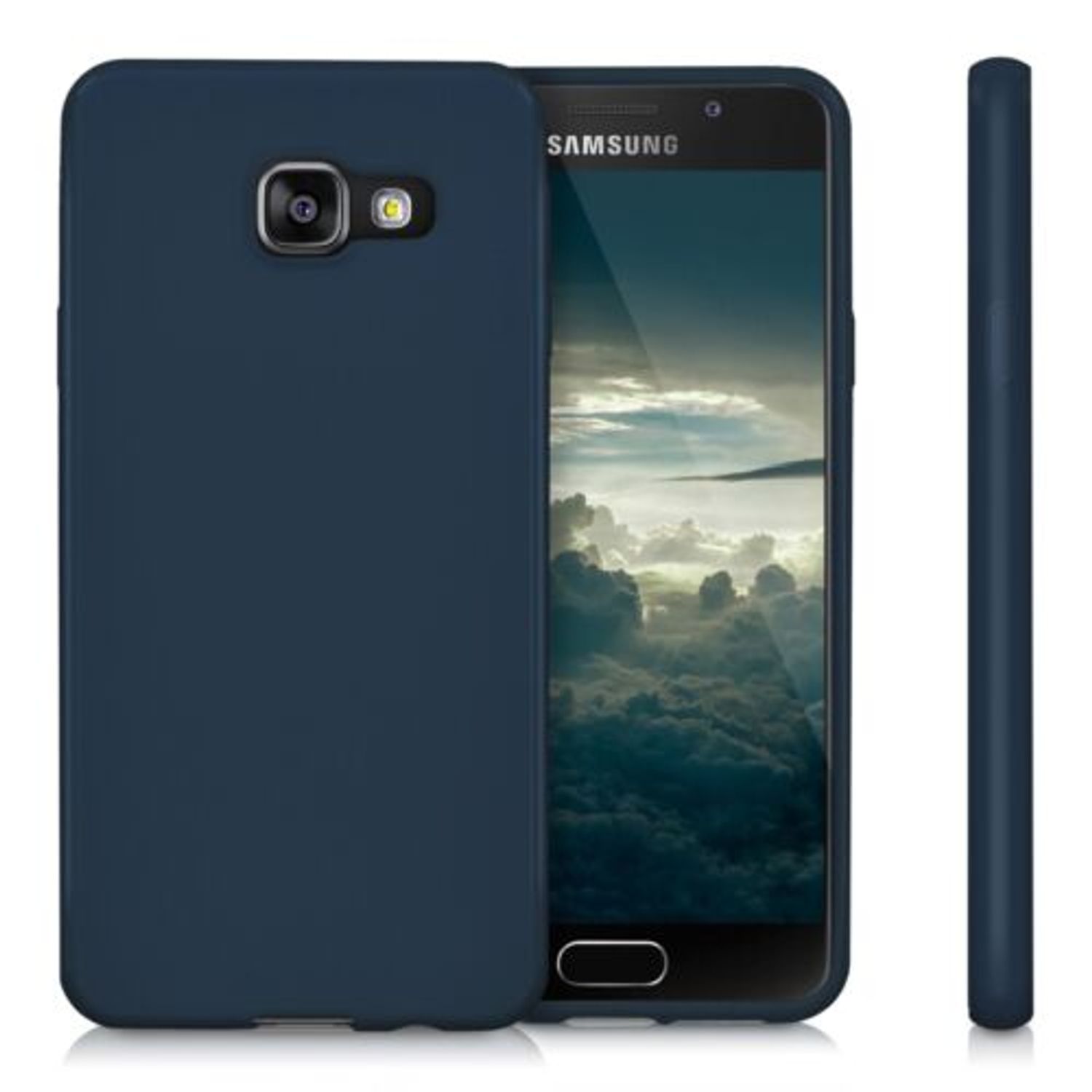 Husa pentru Samsung Galaxy A3 (2016), Silicon, Albastru, 39063.17 fotografia produsului View 2 L